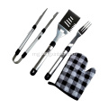 4 PCS Stainless Steel fitaovana BBQ fitaovana napetraka